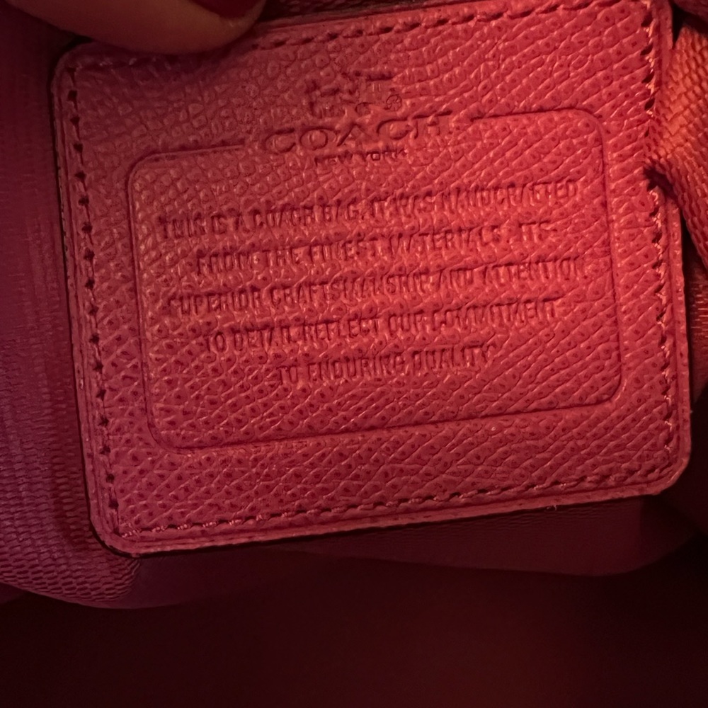 Pink Coach Tote - Picture 3 of 7